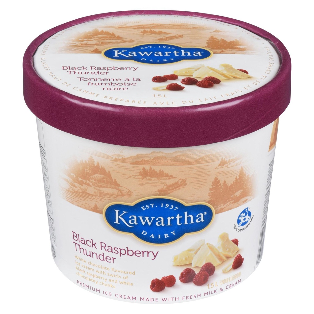 Kawartha Dairy Black Raspberry Thunder - 1.5 Litre Black Raspberry Thunder - 1.5 Litre