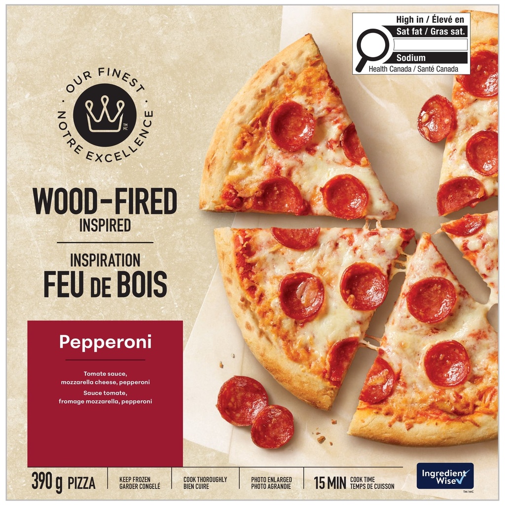 Our Finest Pizza Inspiration feu de bois au pepperoni Notre Excellence 390&nbsp;g