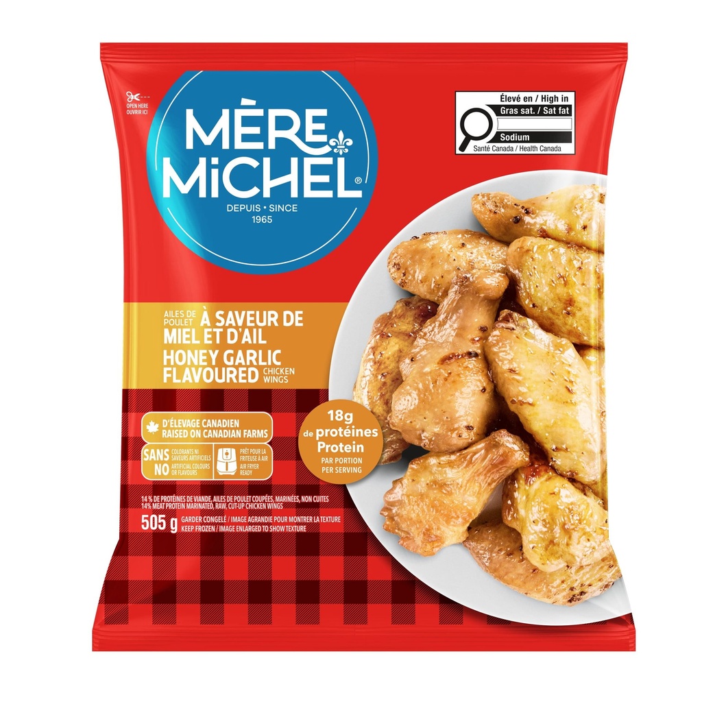 Mère Michel Mere Michel Ailes de poulet au miel et à l'ail 505 g 505 g
