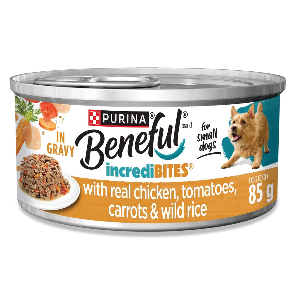Purina Beneful Beneful IncrediBites avec du Vrai Poulet Pâté Nourriture pour Chiens 85 g