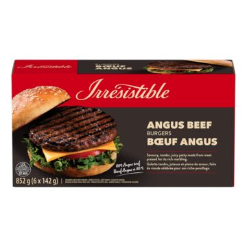 Irrésistible Burgers de bœuf Angus surgelés