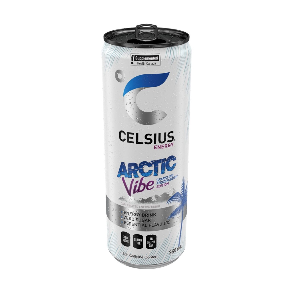 Celsius Boisson énergisante Arctic Vibe 4 x 355 ml Cannettes
