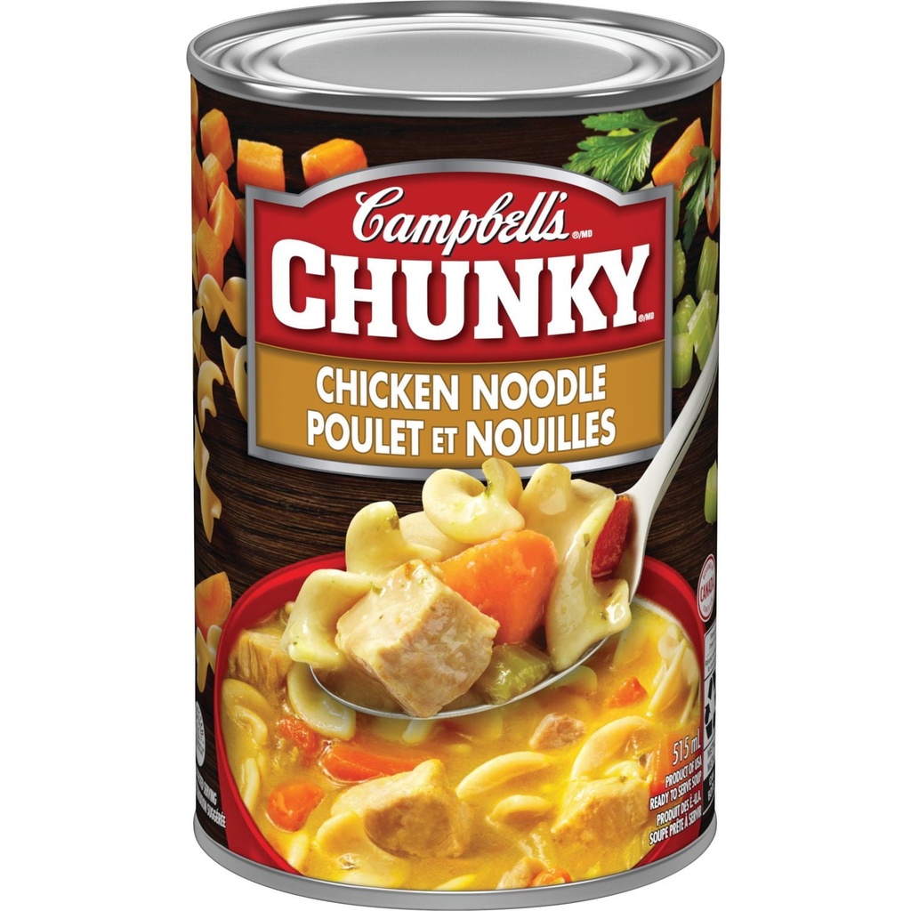 Campbell's® Chunky® Soupe Poulet et Nouilles Prête à Servir, Stable à la Température Ambiante
