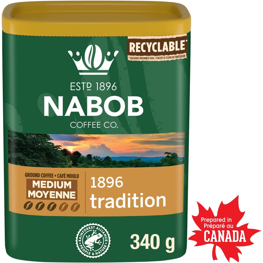 Nabob Café Moulu À Torréfaction Moyenne 1896 Tradition, Boîte