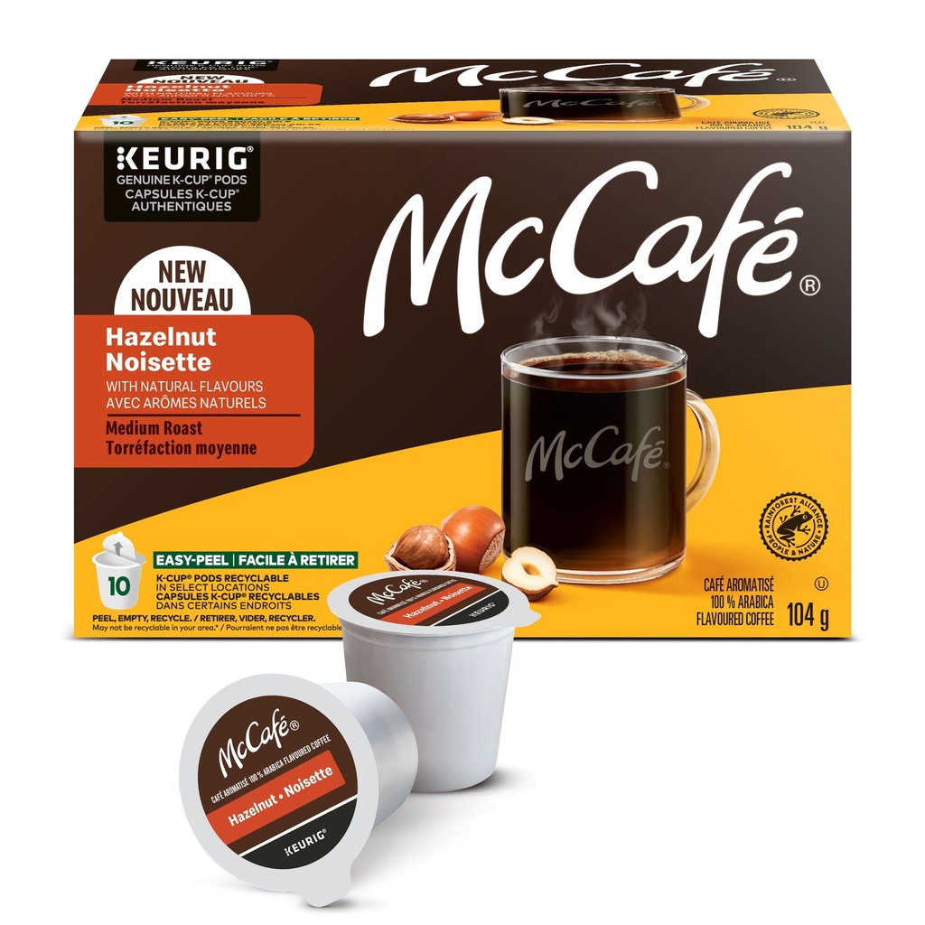 McCafé Haut de Gamme à Saveur de Noisette, Torréfaction Moyenne, Capsules de Café K-Cup