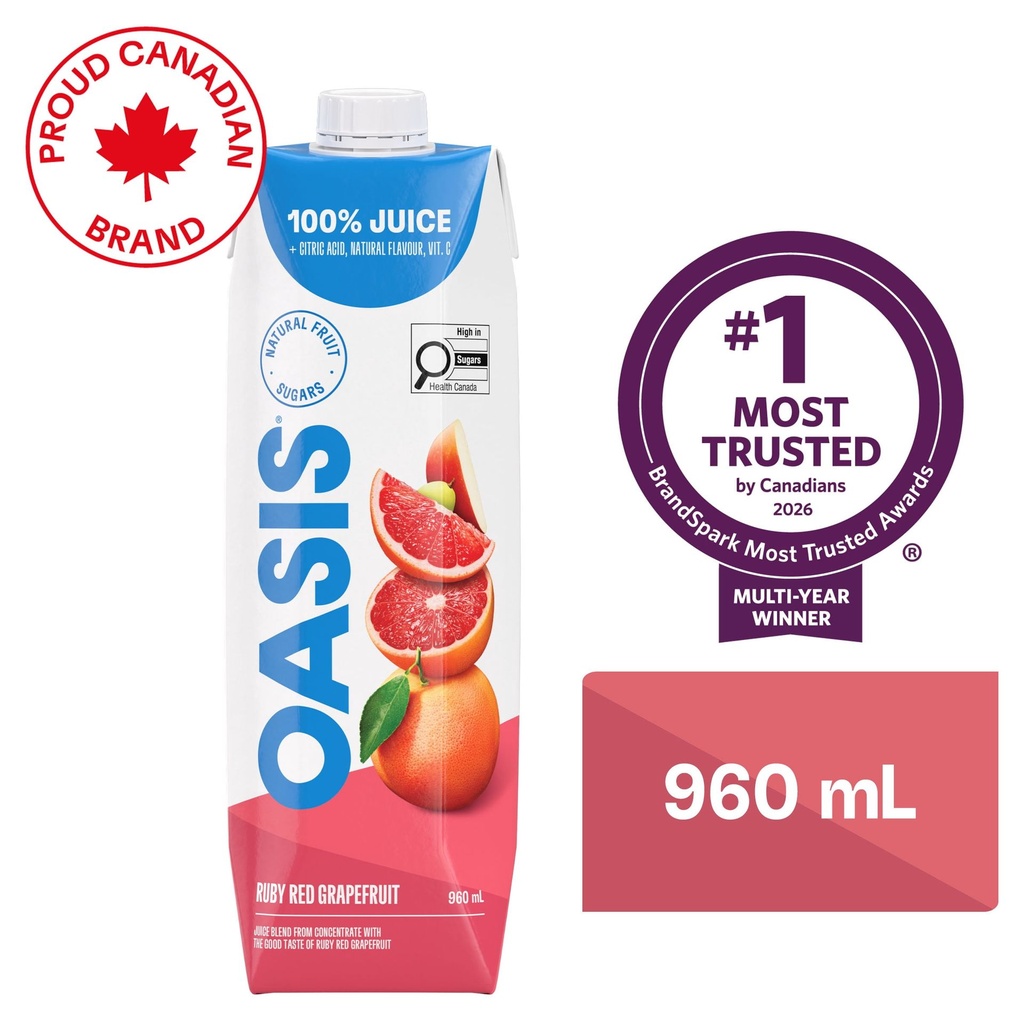 Oasis Jus de Pamplemousse Ruby Red 960 ml