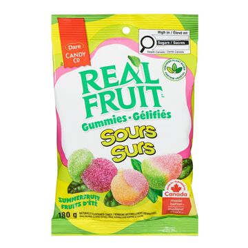 Dare Bonbons surs en gélatine à base de plantes aux fruits d'été