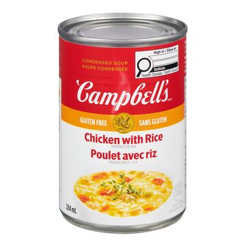 Campbell's Soupe poulet et riz condensée sans gluten