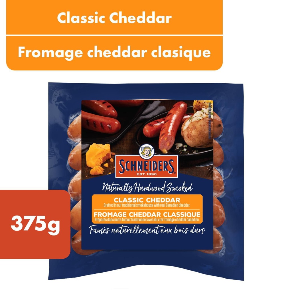 Saucisson fumé cheddar classique Schneiders 375 g