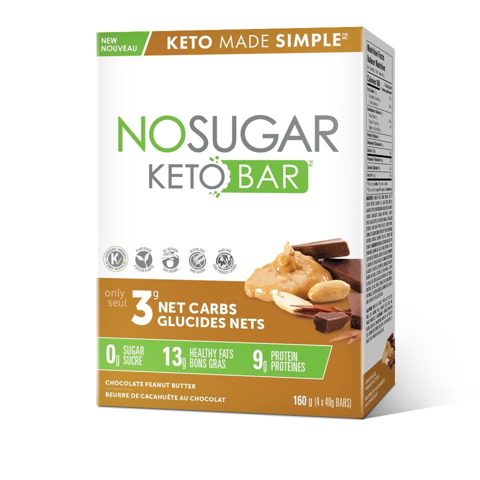 No Sugar Company No Sugar Keto Bar Beurre d'Arachide