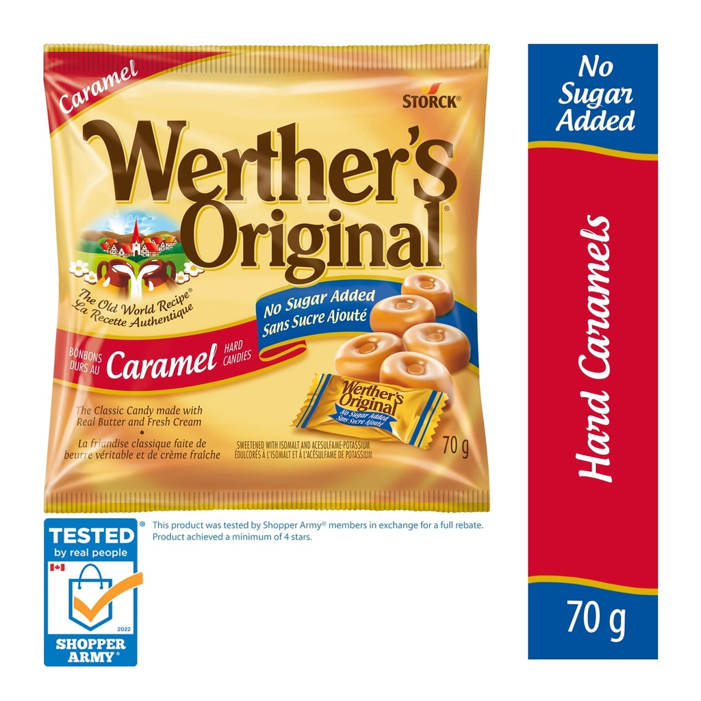 Werther's Original® Bonbons durs au caramel sans sucre ajouté Werther’s Original