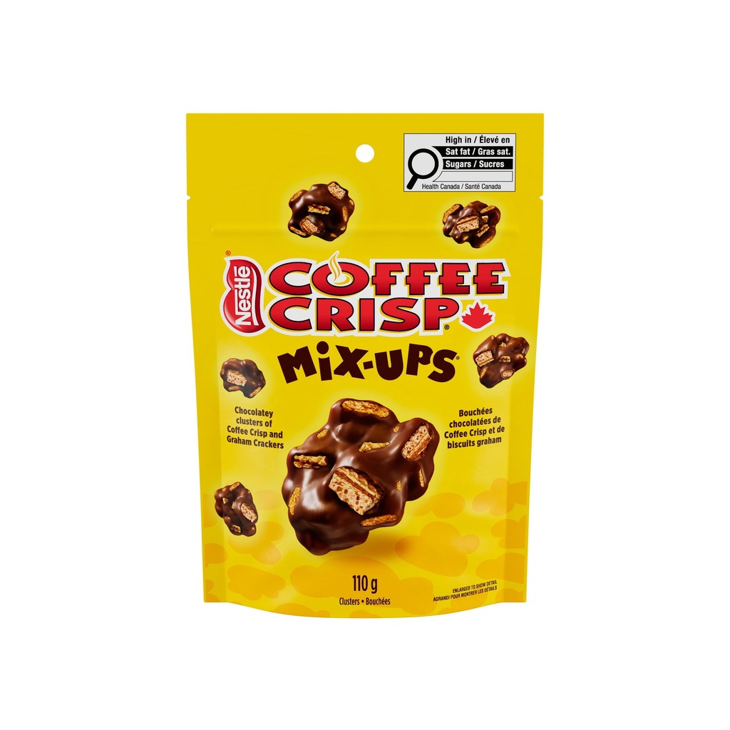 Nestle COFFEE CRISP Mix-Ups, Coffee Crisp et bouchées de bisc. graham, parfait pour collation