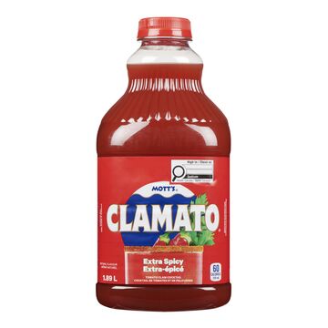 Mott's Clamato Cocktail jus de tomates et palourdes extra épicé