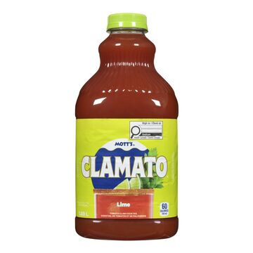 Mott's Clamato Cocktail jus de tomates et palourdes aromatisé à la lime