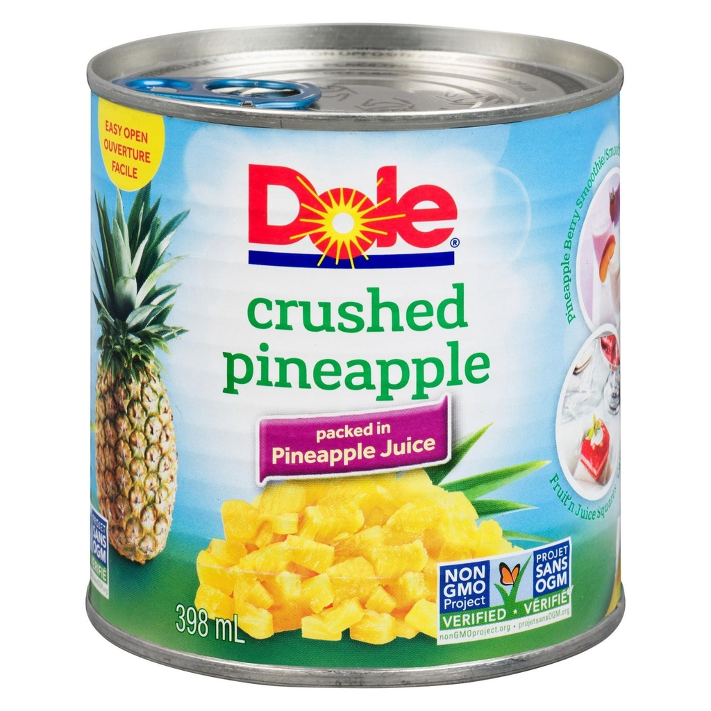 Dole Ananas Broyés dans du Jus d'Ananas