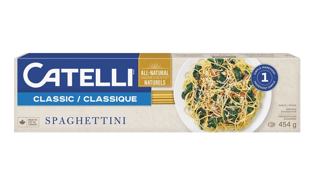 Spaghettini Catelli Classique entièrement naturel