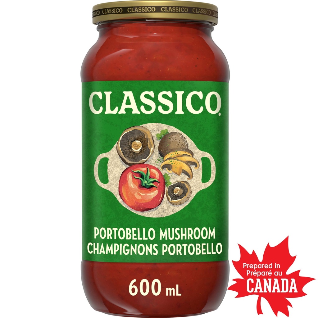 Classico Sauce pour Pâtes aux Champignons Portobello