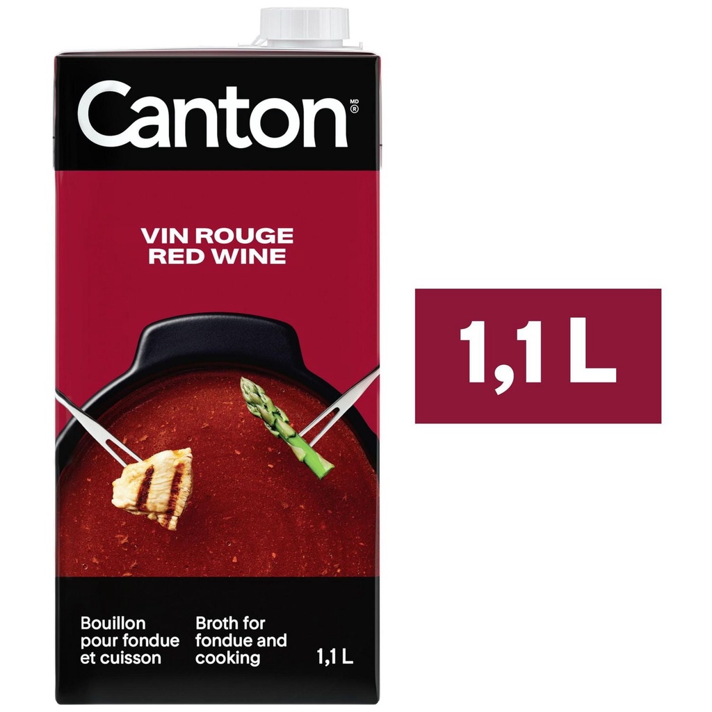 Canton Bouillon au Vin Rouge pour Fondue et Cuisson