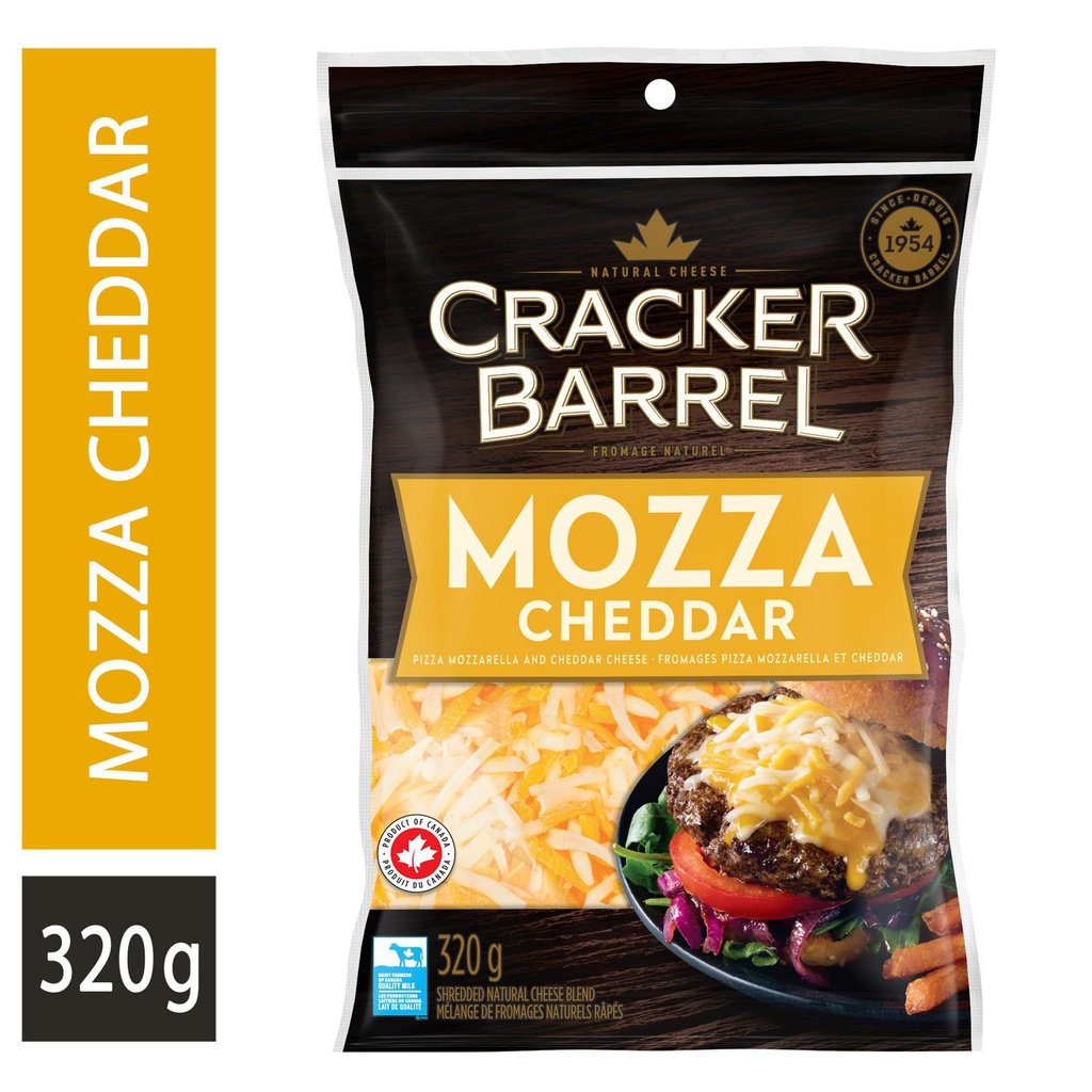 Cracker Barrel Cheese Cracker Barrel Fromage râpé mozzarella et cheddar, 320g