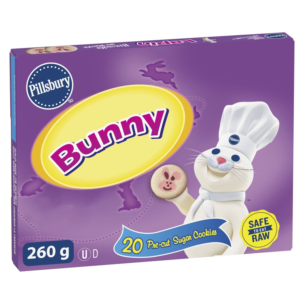 Pillsbury Prêts à cuire ! Lapin Biscuits au sucre prétranchés