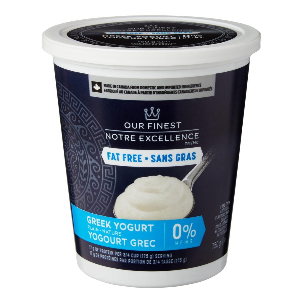 Yogourt grec nature 0 % M.G. Notre Excellence