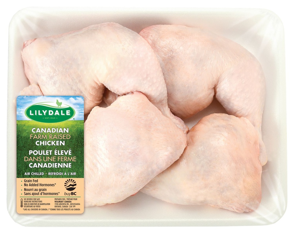 Pack économique de jambes attachées au dos Lilydale, 3-5 pièces par plateau, 1.53 - 1.87 KG