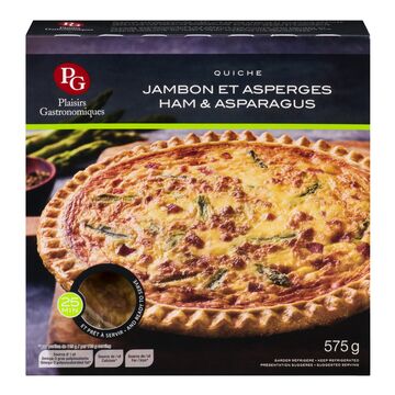 Plaisirs Gastronomiques Quiche au jambon et asperges