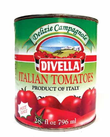 Divella Tomates Italiennes (Entières, Pelées) au Basilic