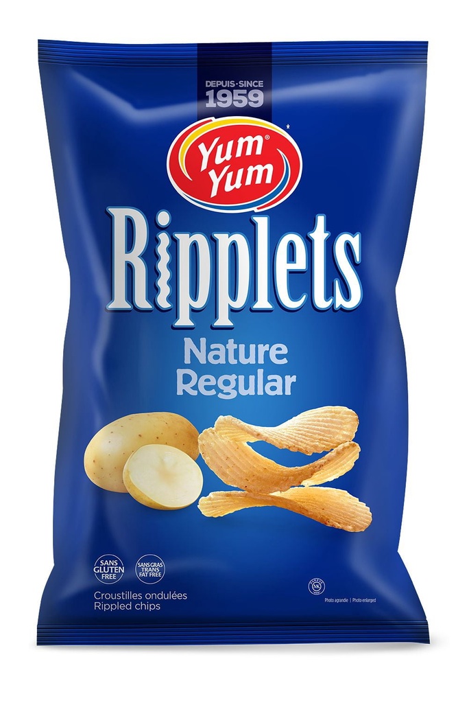 Yum Yum Croustilles Ripplets nature 200g