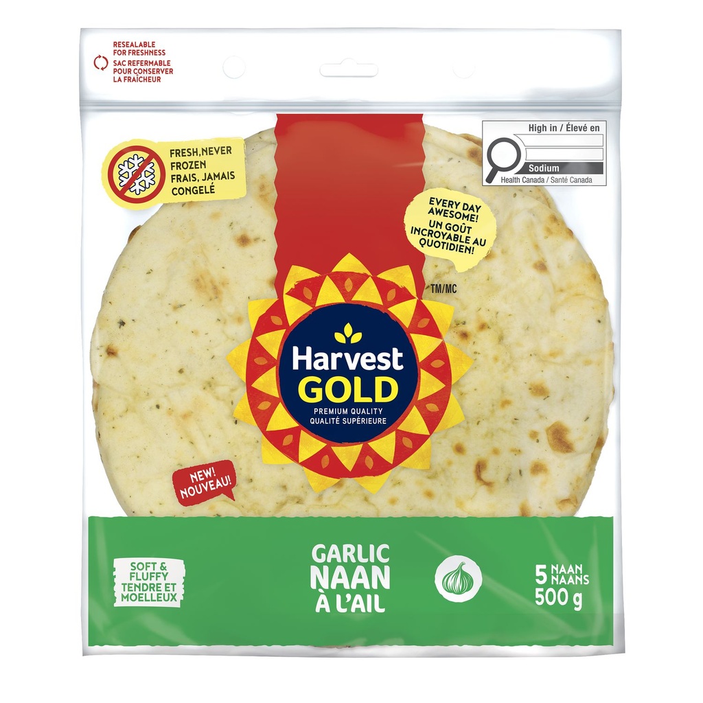 Harvest Gold Naan à l’ail