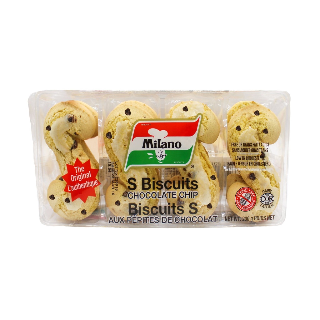 MILANO "S" BISCUITS AUX PÉPITES DE CHOCOLAT 200G
