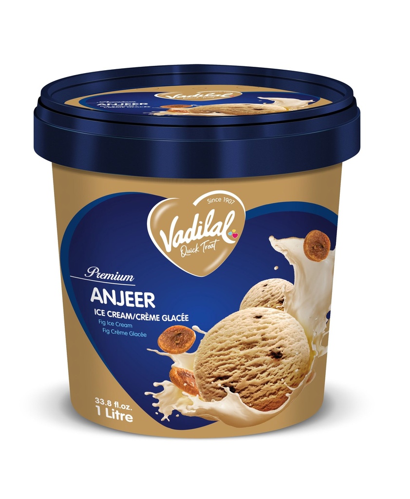 Vadilal Crème Glacée à la Figue 1 Ltr.8 fl.oz Vadilal Crème Glacée à la Figue