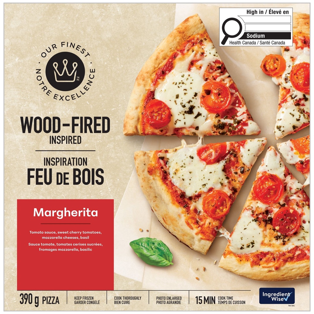 Our Finest Pizza Inspiration feu de bois Margherita Notre Excellence 390&nbsp;g