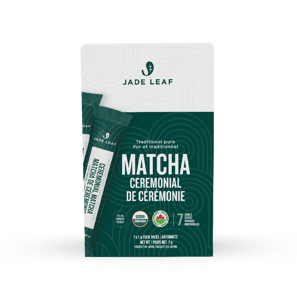 Jade Leaf Bâtonnets de Matcha de Cérémonie Biologiques 7 Bâtonnets