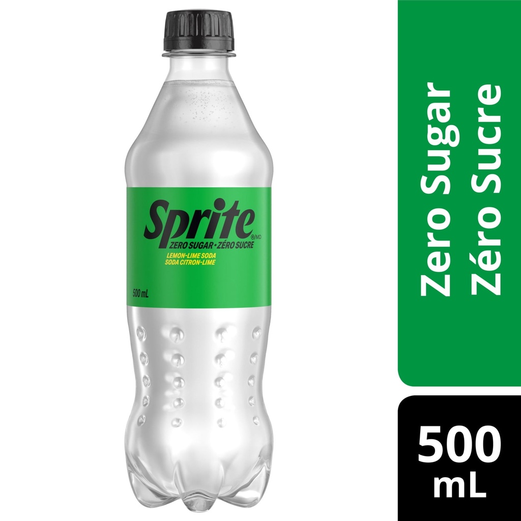 Sprite Zero Boisson gazeuse Sprite Zéro citron-lime bouteille, 500 mL