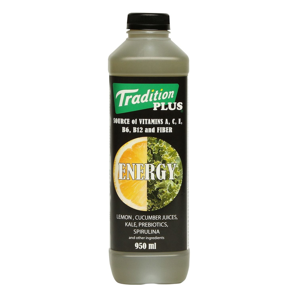 Énergie Tradition Plus 950ml Jus fonctionnel contenant de la spiruline