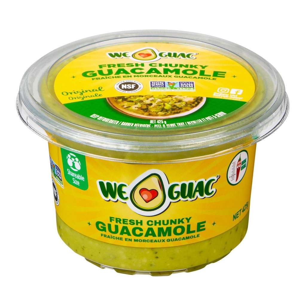 Guacamole originale frais à gros morceaux We Guac
