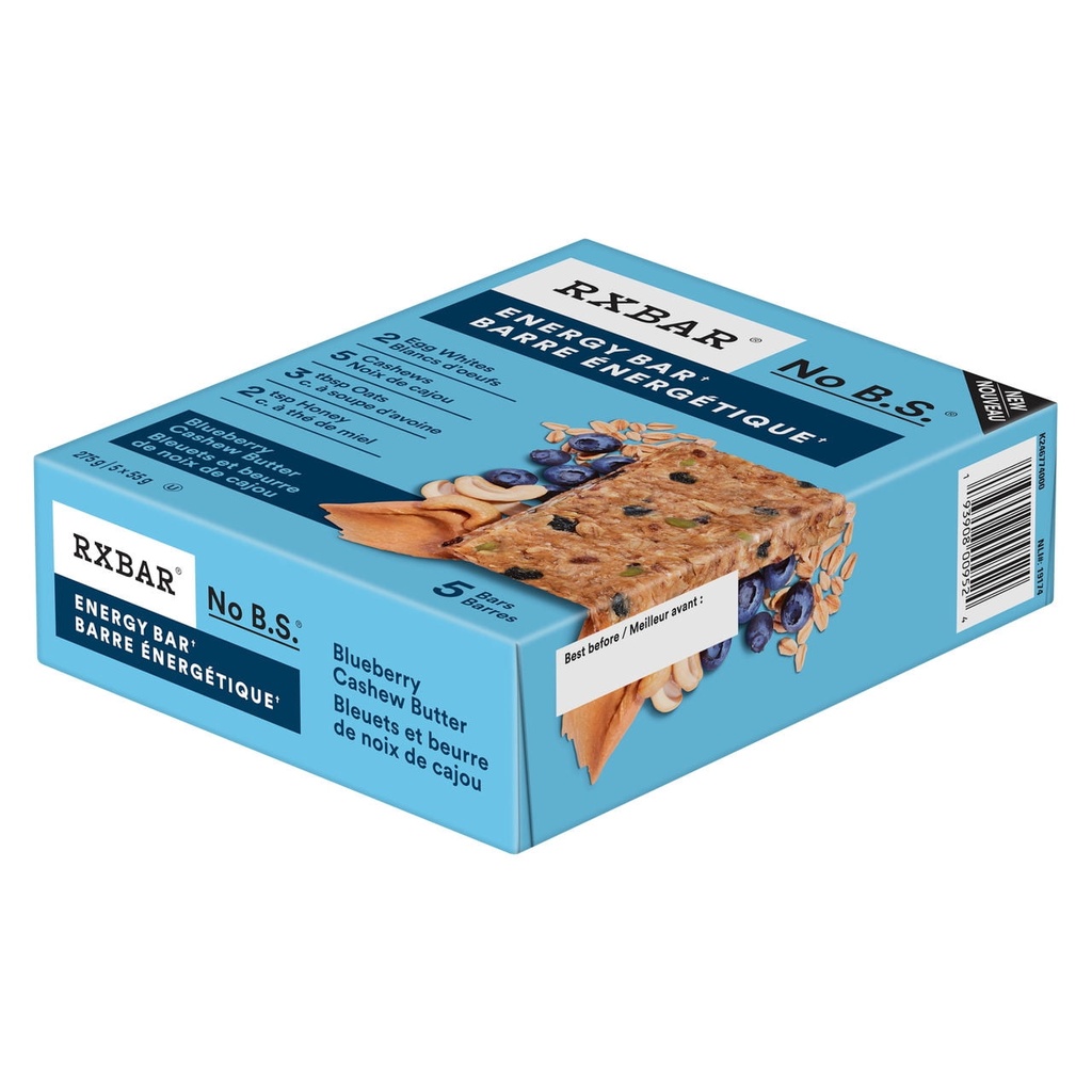 Barre Energetique RXBAR Bleuets et Noix de Cajou 5 Un
