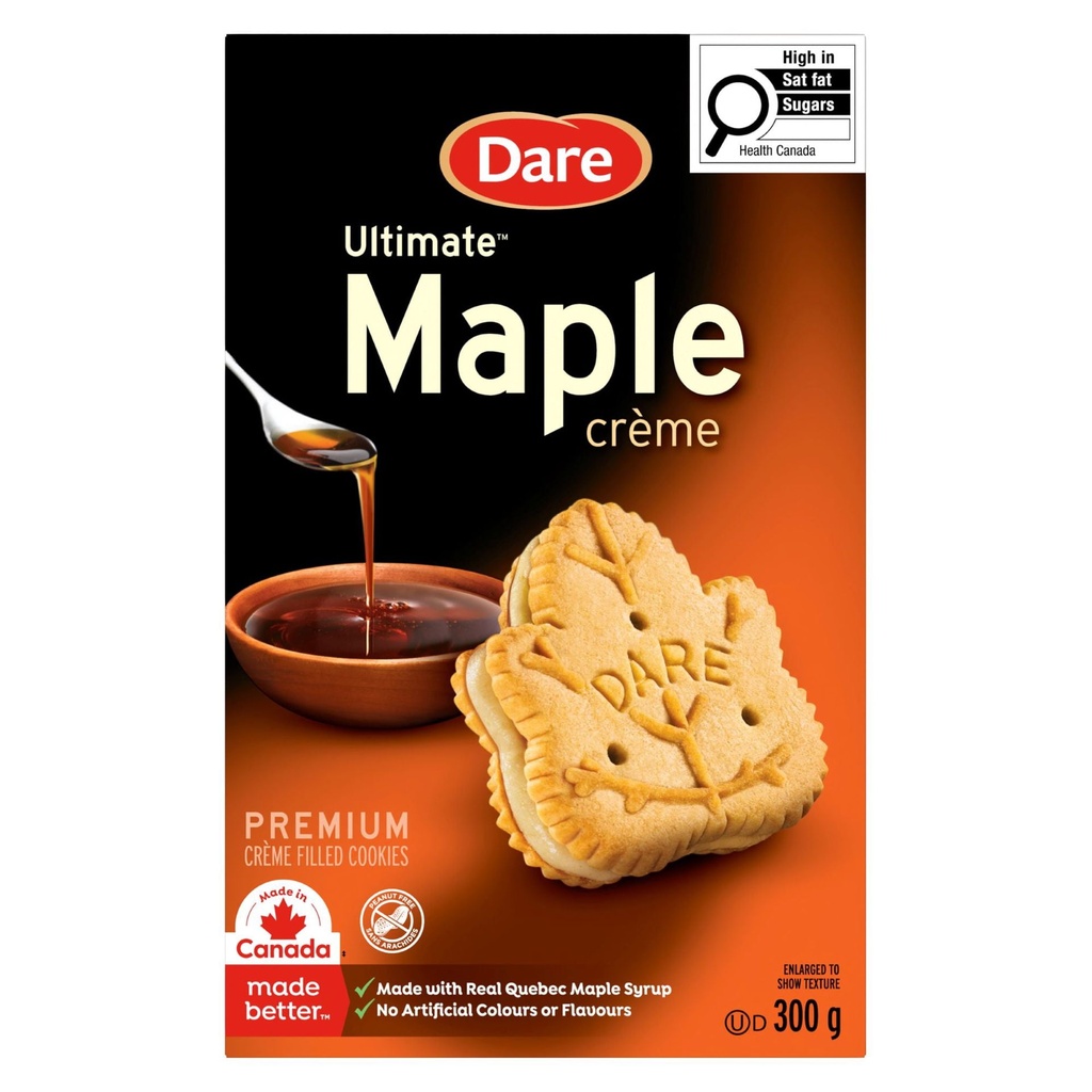 Dare Ultimate Biscuits Dare Suprême crème à l’Érable, 300g