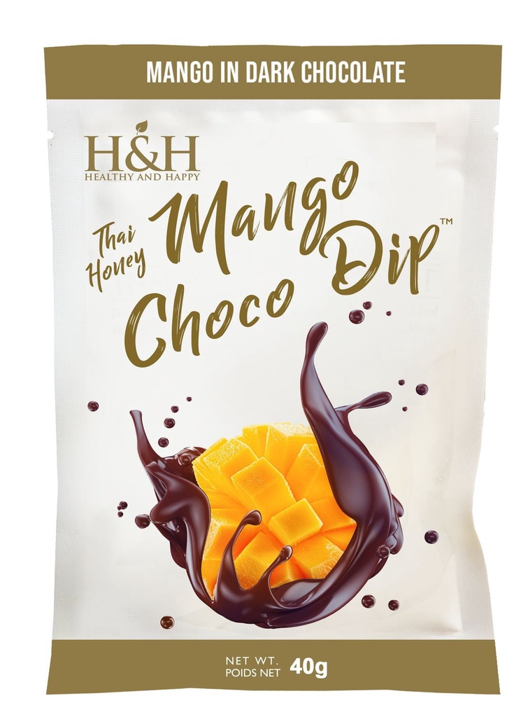 H&H Healthy & Happy Mangue au Chocolat 40g – H&H Santé & Bonheur