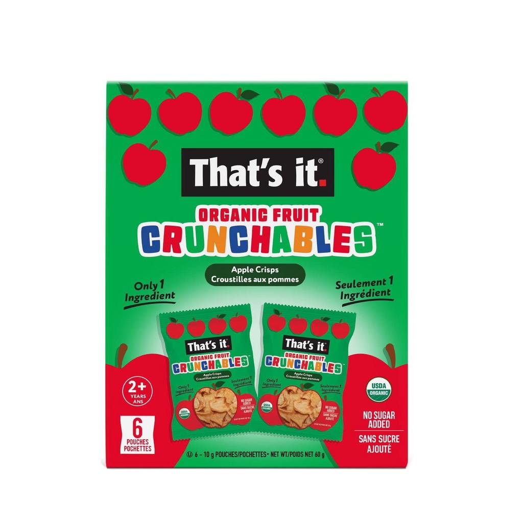 That's it. That's it Organic Apple Crunchables 6 un. 10 g