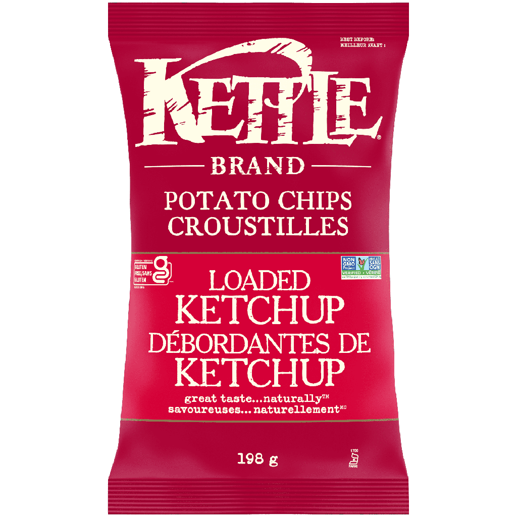 Kettle Brand Croustilles Kettle Brand Débordantes de ketchup, 198g