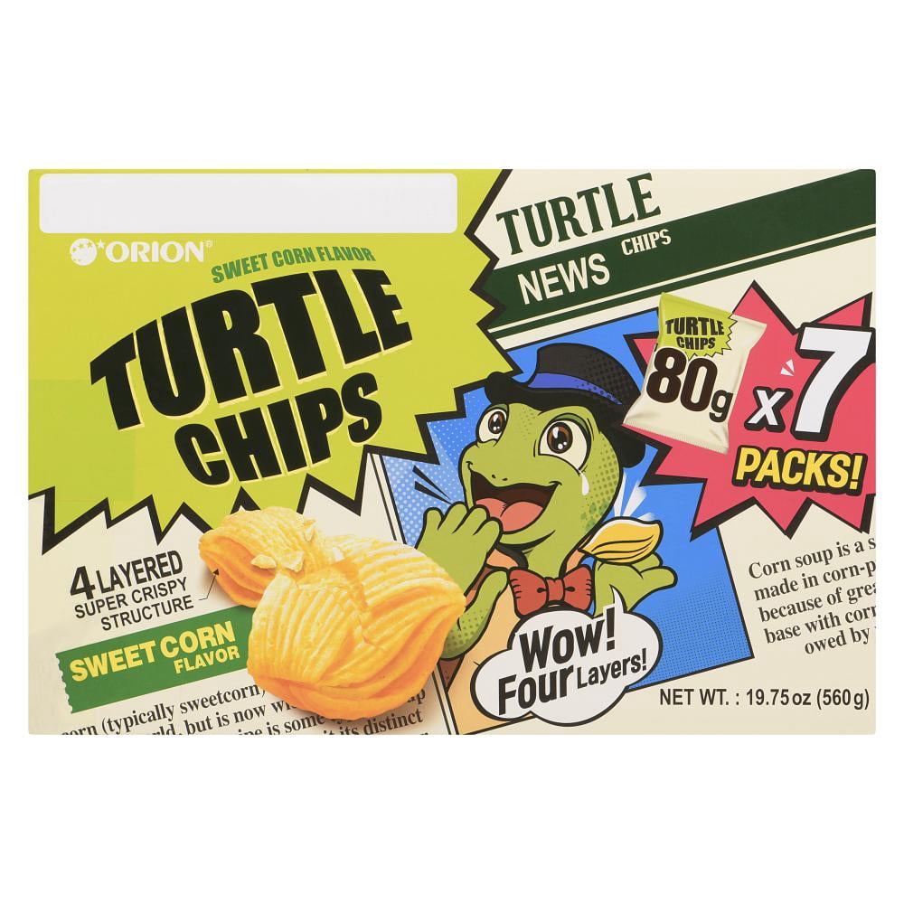 Saveur de soupe de maïs Orion Turtle Chips - Coffret cadeau