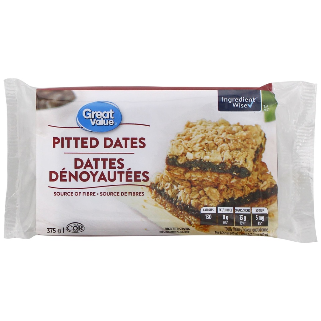 Dattes sans noyaux Great Value