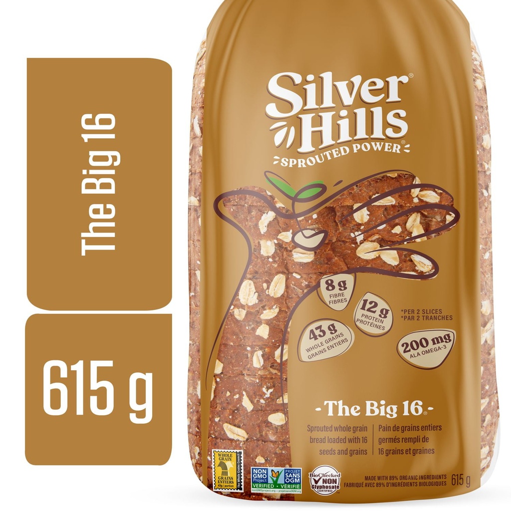 Pain de blé germé aux 16&nbsp;grains The Big 16 de Silver Hills