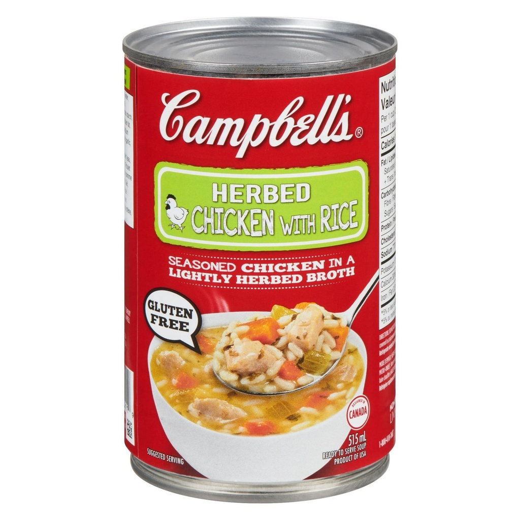 Campbell's Soupe prête à servir de CampbellMD, Poulet aux herbes et riz, longue conservation