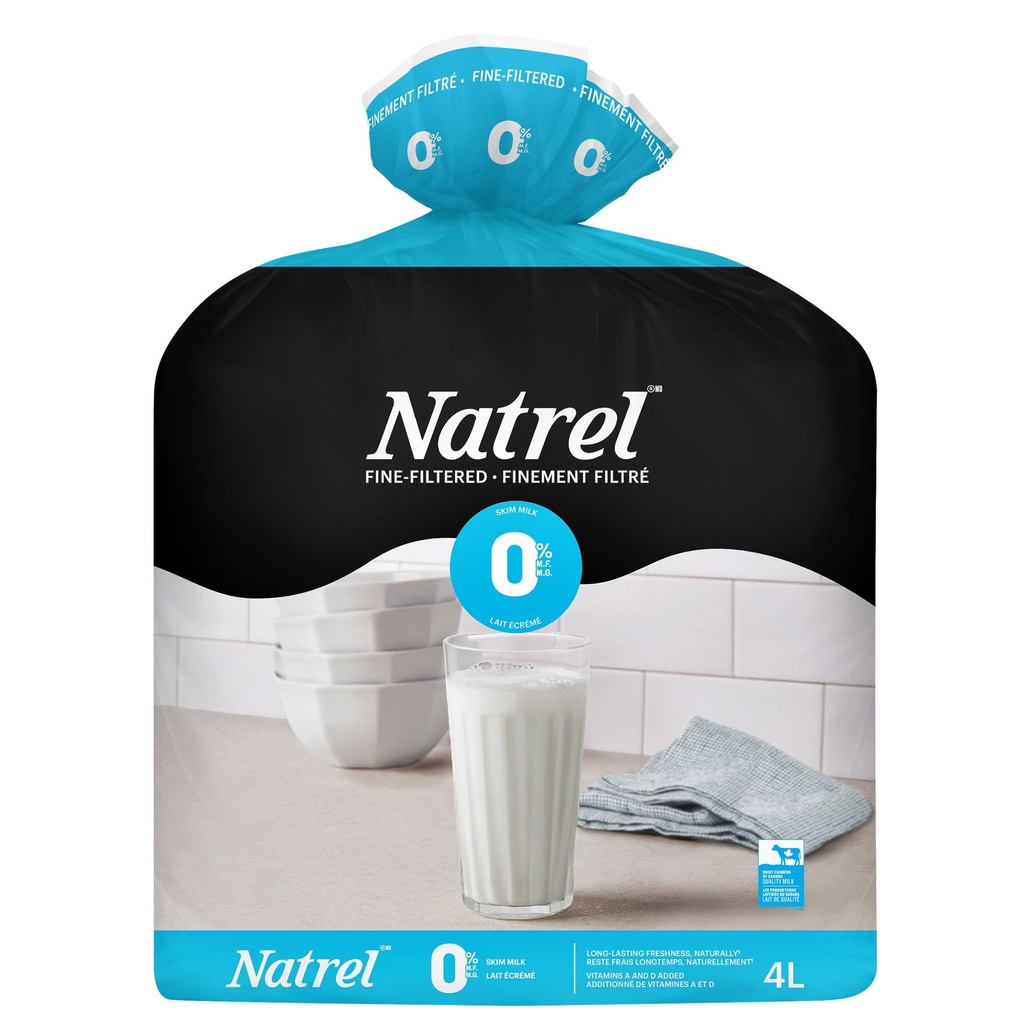 Natrel Finement Filtré Lait Écrémé 0 % Sans Gras