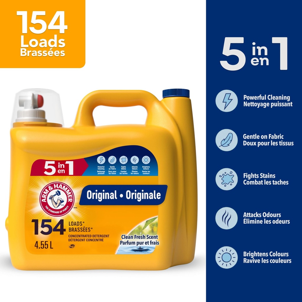 Arm & Hammer parfum Propreté et fraîcheur Lessive Liquide