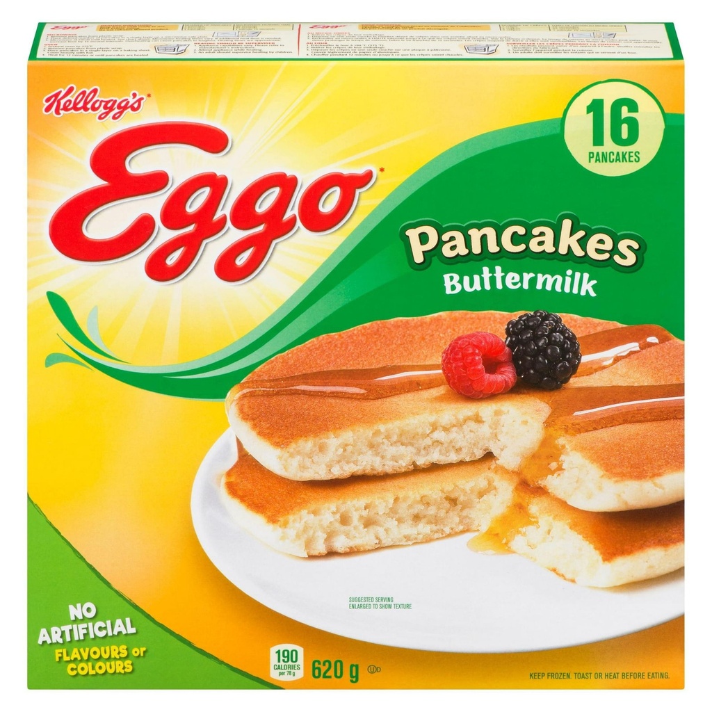 Kellogg EGGO Crêpes au babeurre, 620g (16 crêpes) 620g (16 crêpes)
