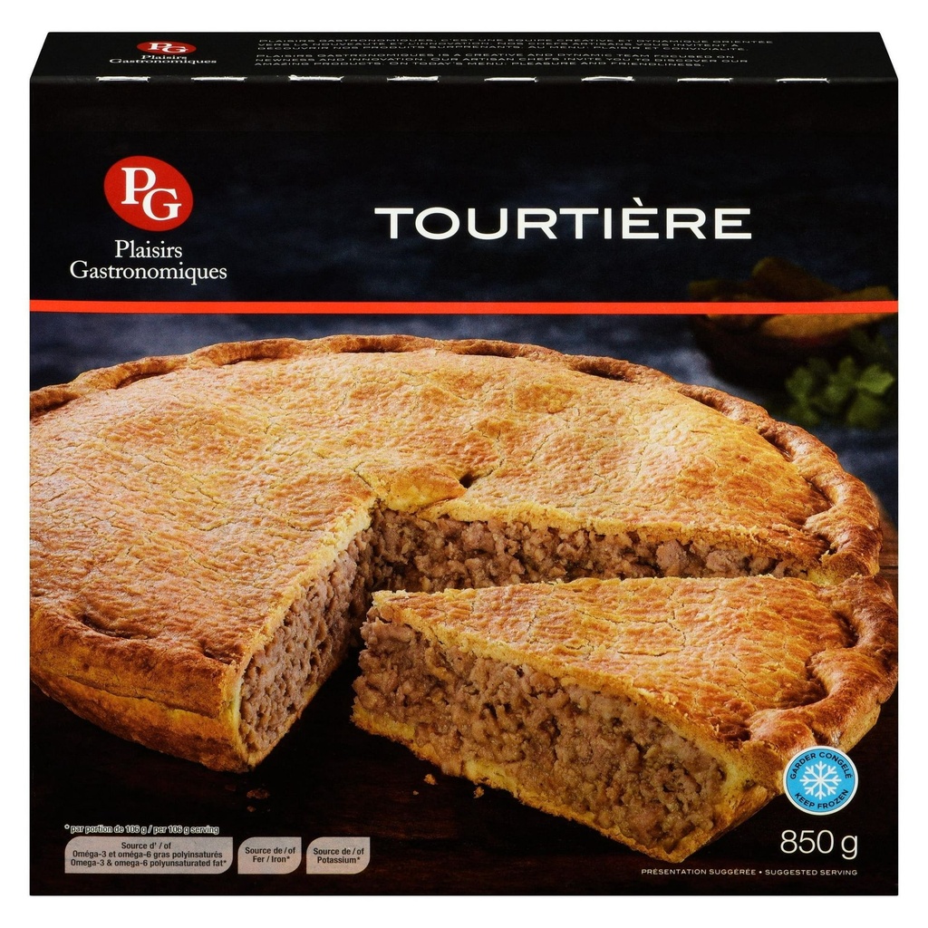 Tourtière surgelée Plaisirs Gastronomiques 850g